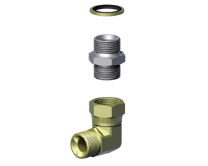 CONNECTORS ON DELIVERY SIDE 90°

